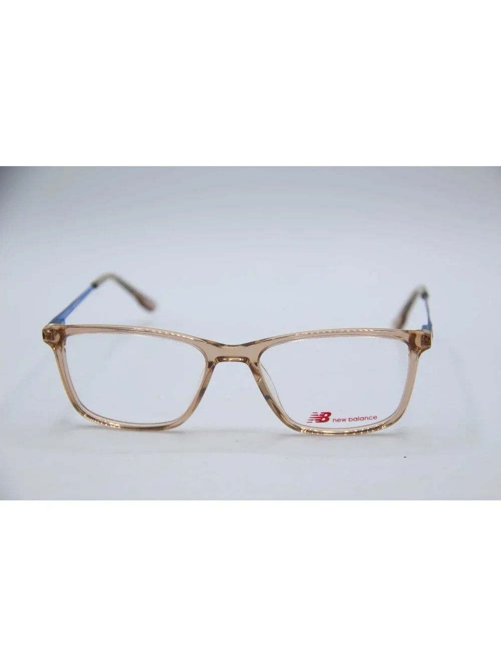 New Balance Nb 4098-3 Clear Brown Blue Authentic Eyeglasses 52-17-140